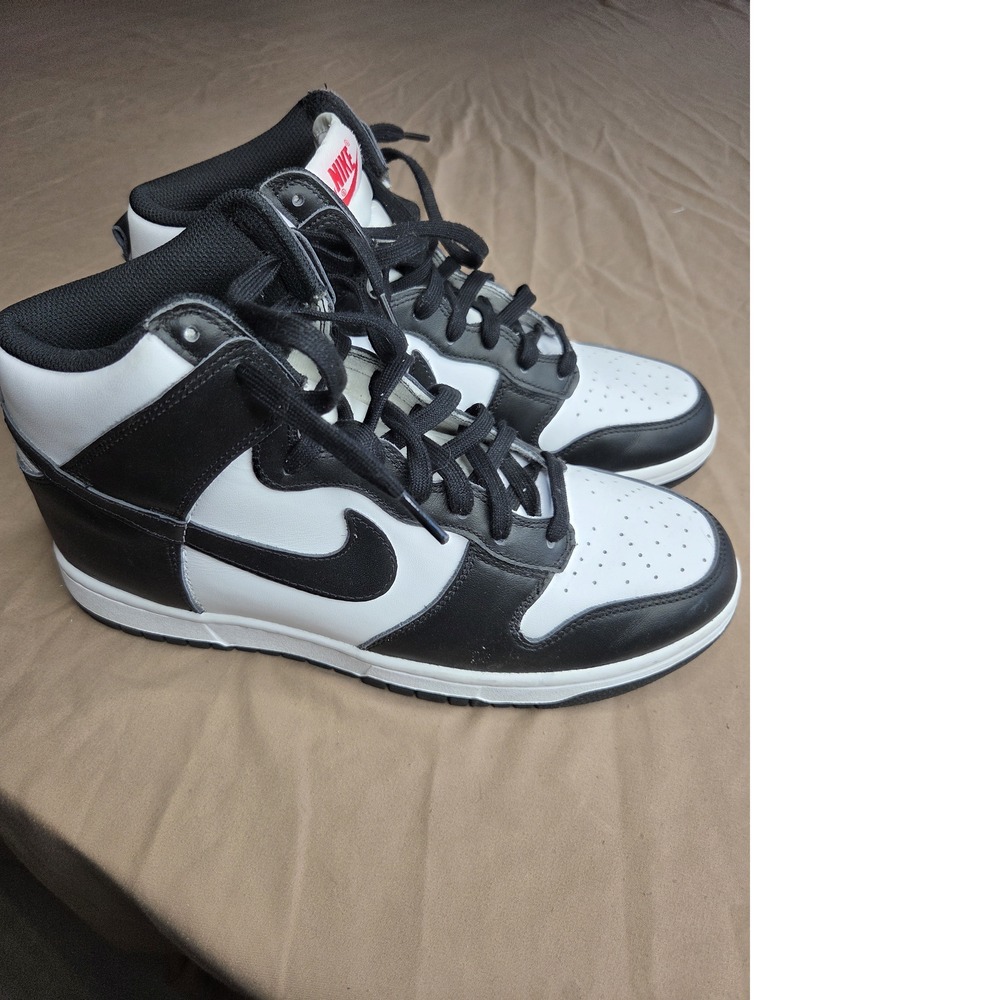 Nike Dunk High Retro Panda Black White Womens Size 10.5 High Top Sneakers